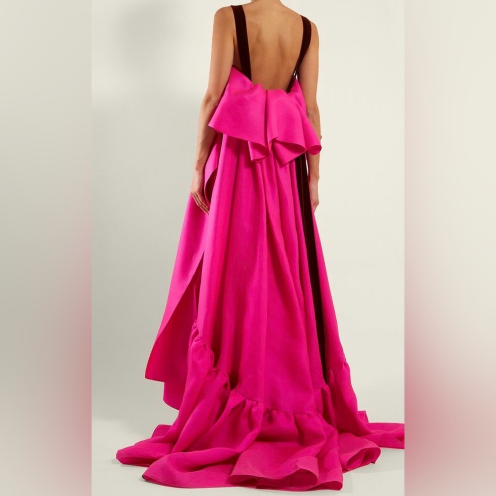 Roksanda Ilincic Pink Silk Flowy  Dress